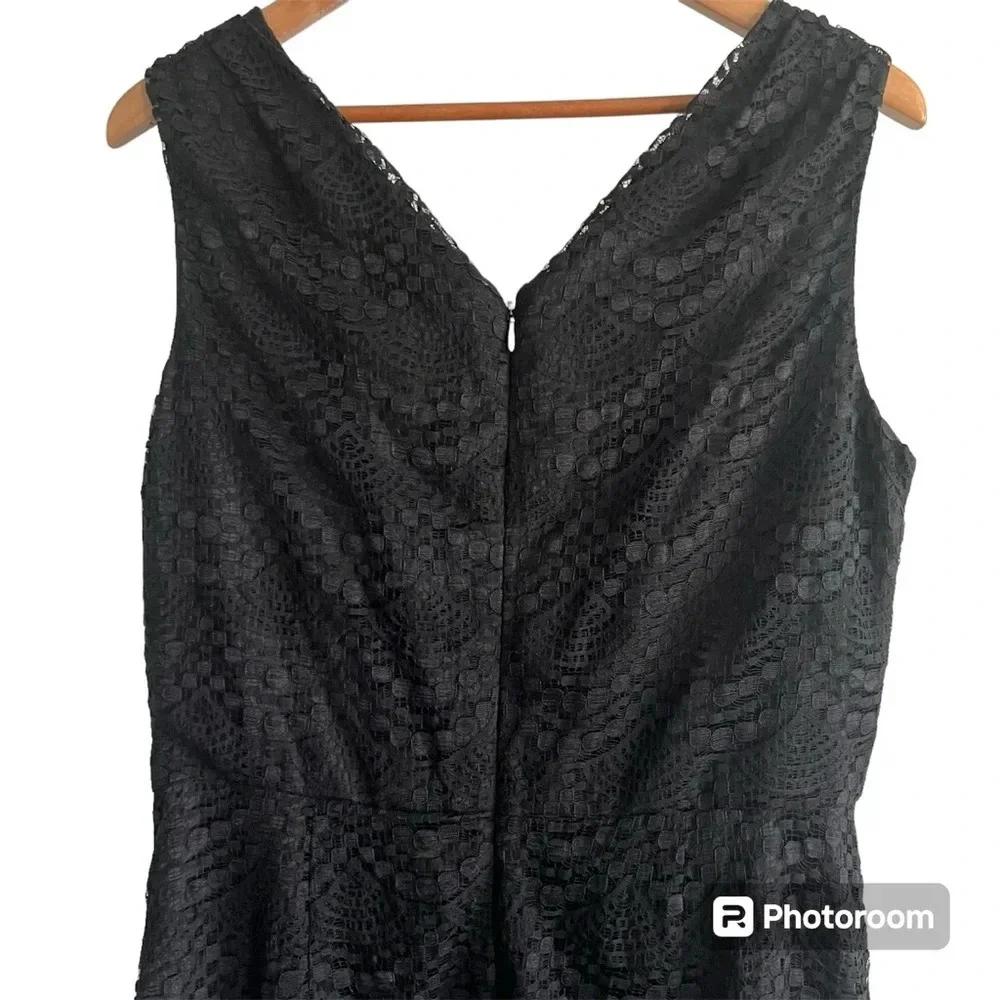 Adrianna Papell Black Lace Dress